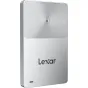 Lexar TouchLock Portable SSD 512GB with 128-bit AES encryption and NFC one-touch unlock, sleek magnetic design, and 2-meter drop protection for secure, portable storage