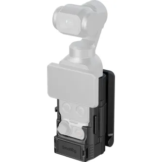 SmallRig 6009 Attachable Backplate Support for DJI Osmo Pocket 4 with cold shoe mount, bi-directional magnetic interface, and Arca-Swiss compatibility