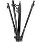 LEDGO Light Stand LG-L186 с регулируемыми ногами и центральной колонной, высота регулируется до 185 см, портативный и складной дизайн.