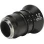 Laowa 12mm T2.9 Zero-D Cine Lens with dual scale markings, L Mount, and red focus indicator for ultra-wide-angle cinematography