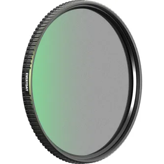 CPL-фильтр PolarPro Shortstache Everyday Mist 39mm с матовым зеленым оттенком, черным алюминиевым корпусом и текстурированными краями для кинематографического смягчения и уменьшения контраста