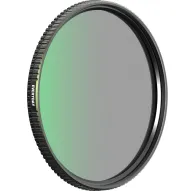 PolarPro Shortstache Everyday Mist 39mm CPL filter with matte green diffusion, black aluminum frame, and textured grip edges for cinematic softening and contrast reductionPolarPro Shortstache Everyday Mist 39mm CPL filter with matte green diffusion, black aluminum frame, and textured grip edges for cinematic softening and contrast reduction