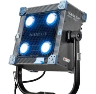 NANLUX Evoke Matrix 2500C prožektoru komplekts ar četriem spilgtiem baltajiem LED izstarotājiem, kas ievietots izturīgā pelēkā magnija sakausējuma korpusā ar ziliem akcentiem un oglekļa šķiedras tekstūras sānu paneli. Iekļauj moNANLUX Evoke Matrix 2500C prožektoru komplekts ar četriem spilgtiem baltajiem LED izstarotājiem, kas ievietots izturīgā pelēkā magnija sakausējuma korpusā ar ziliem akcentiem un oglekļa šķiedras tekstūras sānu paneli. Iekļauj mo