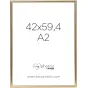 Elegants zelta fotoramī 42x59,4cm (A2) ar spīdīgu metālisku apdari, moderns dizains