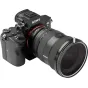Фильтр NISI Circular Polarizer True Color CPL Pro Nano Brass 95 мм, установленный на объектив камеры Sony Alpha 7R, обеспечивает четкие и яркие цвета с ультратонкой латунной рамкой и съемным регулировочным колесом.