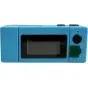 Zilā YASHICA Boy Adventure atslēgu kamera ar 180° pivota ekrānu, 1 MP sensoru, USB-C un kompakto dizainu ceļojumiem.
