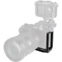 SmallRig 6706 L-shaped mount plate for Sony Alpha 7R VI, featuring Arca-Swiss quick-release, protective pads, 1/4"-20 thread, retractable side plate, and ergonomic hinge for shoulder strap and multi-angle shooting.
