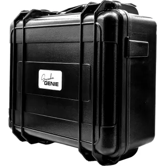 Durable PMI Protective Hardcase for Pro Kit with secure straps and 'Smoke GENIE' label, ideal for transporting photography and smoke machine equipment.