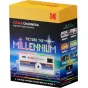 Kodak Charmera Millennium sleisējas digitālā kamera kolekcionējamā blind box iepakojumā ar retro-futūristisku dizainu un pikseļu filtriem
