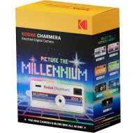 Kodak Charmera Millennium sleisējas digitālā kamera kolekcionējamā blind box iepakojumā ar retro-futūristisku dizainu un pikseļu filtriemKodak Charmera Millennium sleisējas digitālā kamera kolekcionējamā blind box iepakojumā ar retro-futūristisku dizainu un pikseļu filtriem