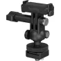 SmallRig 6396 QR adapter with cold shoe mount and ball head for DJI Osmo Action 6/Nano, featuring a top cold shoe plate, side adjustment knobs, and a 1/4"-20 threaded base for flexible mounting.
