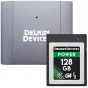 Карта памяти CFexpress Type B G4 128GB от Delkin Devices с USB 3.2 считывателем и защитным чехлом