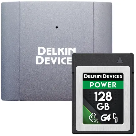 Delkin Devices POWER CFexpress Type B G4 128GB with Card Reader