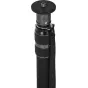 SIRUI SVM-165P monopod top with patented Rapid System pedal, black circular base, knurled metal ring, quick-release lever, and attached strap, highlighting the lightweight carbon fiber design.