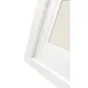 White photo frame with recessed inner section, minimalist design, smooth finish