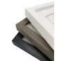 White FOCUS Dahlia photo frame layered with brown and black frames, showcasing a partial view of its inner opening.
