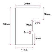 Dahlia Walnut 15x20/PP 10x13Dahlia Walnut 15x20/PP 10x13