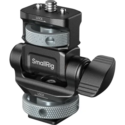 SmallRig 6313 Monitor Support for Horizontal & Vertical Shooting with Cold Shoe Mount