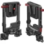 SmallRig 6273 Поворотная пластина V-маунт с двойными V-локами и зажимами на 15 мм - Передний и задний вид прочного решения для монтажа батарей, с регулируемой ориентацией и надежным креплением.