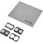 SmallRig 6477 Split Filter Kit for DJI Osmo Pocket 4P with optical glass filters, VND1-5, 1/4 Black Diffusion, CPL filters, base, and cleaning cloth for cinematic light control