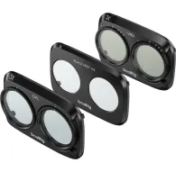 SmallRig 6649 Filter Kit for DJI Osmo Pocket 4P featuring a VND1-5 adjustable ND filter, a 1/4 Black Diffusion filter, and a CPL circular polarizer, all housed in sleek black metal frames with SmallRig branding and optical glassSmallRig 6649 Filter Kit for DJI Osmo Pocket 4P featuring a VND1-5 adjustable ND filter, a 1/4 Black Diffusion filter, and a CPL circular polarizer, all housed in sleek black metal frames with SmallRig branding and optical glass