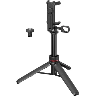 SmallRig 6479 Multifunctional Travel Tripod 3-in-1 VT-17 with phone holder and 1/4"-20 adapter for versatile handheld and tabletop shooting