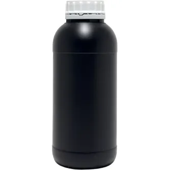 Black HDPE bottle 1 Litre with screw cap