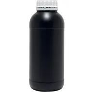 Black HDPE bottle 1 Litre with screw capBlack HDPE bottle 1 Litre with screw cap