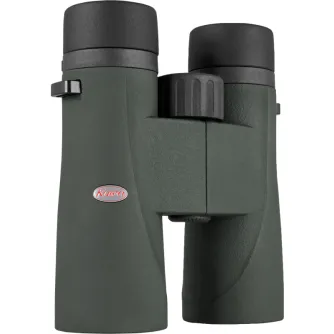 Kowa SV III 10x42 binoculars with olive green rubberized body, black eyepieces, and central focusing wheel for birdwatching and wildlife observation