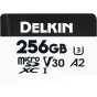 Карта памяти Delkin microSDXC объемом 256 ГБ с классом V30 для высокоскоростной записи 4K видео и надежной работы
