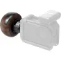 SmallRig 5926 Mini Wooden Side Handle with 1/4-20 Locating Screw for camera cages, featuring an ergonomic grip and supporting loads up to 15 kg.