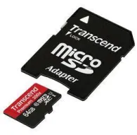 Memory Cards - TRANSCEND 64GB MICROSDXC CLASS 10 (U1) 400X (PREMI - quick order from manufacturerMemory Cards - TRANSCEND 64GB MICROSDXC CLASS 10 (U1) 400X (PREMI - quick order from manufacturer