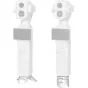 SmallRig Mini Tripod for Action Cameras with magnetic base and folding mechanism, featuring two base options – a three-leg magnetic foot and a suction-cup foot, compact white body, top dual-lens viewfinder, side control knob, an