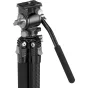 SmallRig 5885 portatīvais oglekļa šķiedras statīvs ar fluīdu galvu, salokāms līdz 52,5 cm, iztur līdz 12 kg, ideāli piemērots akciju kamerām un ceļojumu fotografēšanai.
