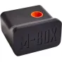 Motorized film agitator M-BOX for LAB-BOX with orange hexagonal opening and USB-C rechargeable design