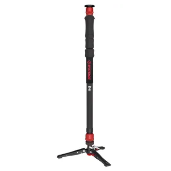 Profesionāls alumīnija monopods ar ātrās atbrīvošanas sistēmu un ergonomisku rokturi fotografēšanai un videogrāfijai