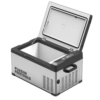 Компрессорный холодильник Maentum IceCube 25 с объемом 25L, поддержкой 12/24/230V, USB-портом зарядки и системой qAIR для охлаждения на природе