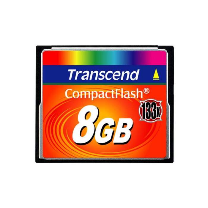 Карты памяти - TRANSCEND CF 133X MLC R50/W20 8GB TS8GCF133 - купить сегодня в магазине и с доставкой