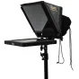 Ikan 12" portatīvais teleprompters PT1200-LS, uzstādīts uz gaismas statīva ar regulējamu stikla rāmi un monitoru