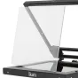 Ikan 12" portatīvais teleprompters ar regulējamu stikla rāmi un montāžu uz gaismas statīva