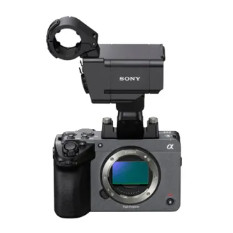 Sony ILME-FX5 with XLR handle unit - professional 5K cinema camera featuring AI autofocus, 5-axis stabilization, and XLR audio input