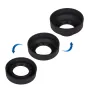 Капюшон для объектива Caruba Rubber Sun Hood 3in1 77mm, уменьшает блики и защищает переднюю часть объектива