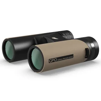 GPO German Precision Optics Passion 8x32ED Binoculars Sand - Compact, lightweight magnesium housing with ED lenses for high-quality observation optics