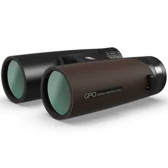 GPO Passion 10x42ED binoculars with ED lenses, magnesium housing, and waterproof design for high-precision observation