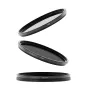 URTH 67mm ND8, ND64 and ND1000 lens filter kit displayed individually with black rims and clear markings
