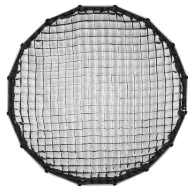 Godox QR P90T honeycomb grid, вид сверху, черный соты на белом фоне, круглый софтбокс аксессуар для точного управления светомGodox QR P90T honeycomb grid, вид сверху, черный соты на белом фоне, круглый софтбокс аксессуар для точного управления светом