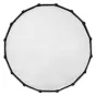 Top view of Godox Multifunctional Softbox S85T, 85 cm white diffuser with black border and Velcro fasteners, ready for use.