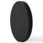 URTH 39mm magnetic lens filter cap, black, side view, textured edge and subtle concentric circle design, made of durable magnalium alloy