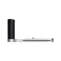 JJC HG XT50 SILVER Camera Hand Grip with textured handle and flat base featuring a screw hole for tripod mounting