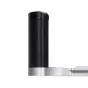 JJC HG XT50 SILVER camera hand grip with black textured silicone and polished silver aluminum base